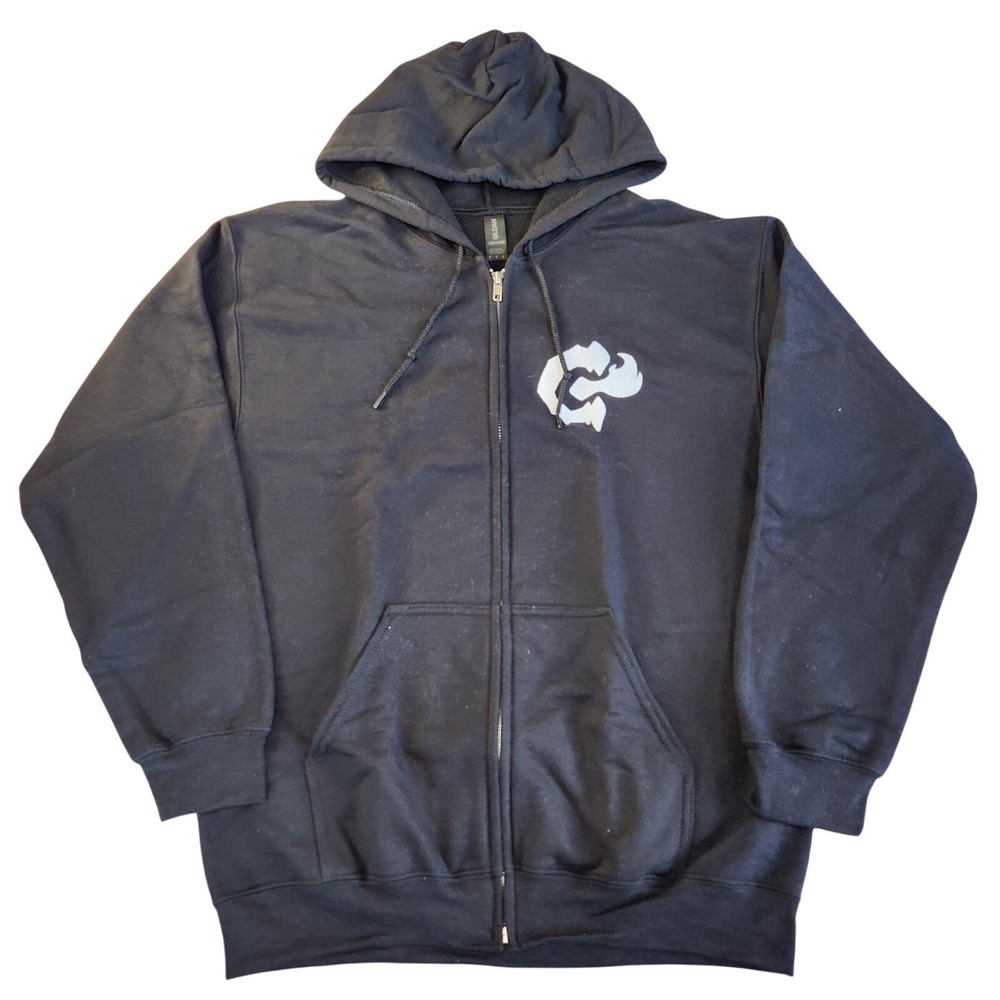 CALAMITY MOD C‎ Logo Hoodie Jacket Unisex Medium Black White Calamitous NEW!